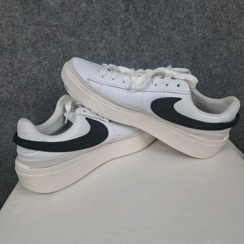 Size 11.5 - Nike Blazer Phantom Low White Black Soft‎ Leather Men